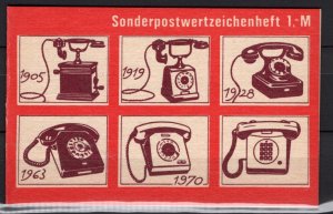 German DDR Scott # 2433 (10), mint nh, cpl booklet, Mi # SMHD 12ca