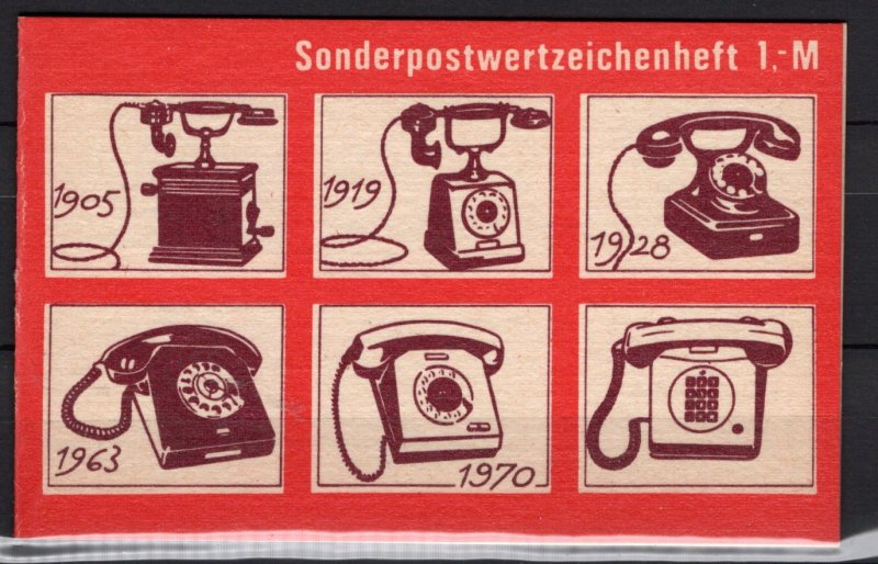 German DDR Scott # 2433 (10), mint nh, cpl booklet, Mi # SMHD 12ca