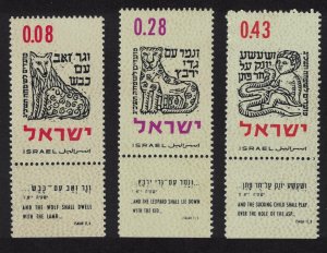 Israel New Year 3v Tabs 1962 MNH SG#234-236