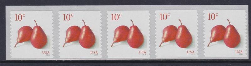 5039 Red Pears Strip MNH