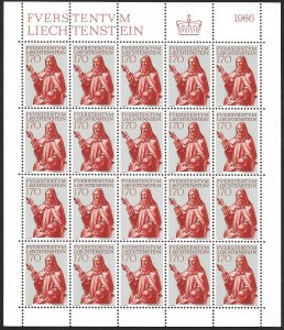 LIECHTENSTEIN (80) All different Sheets of stamps ALL Mint Never Hinged