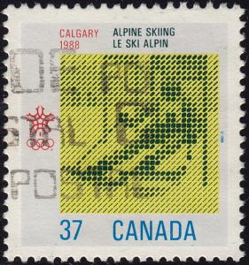 Canada - 1988 - Scott #1195 - used - Sport Alpine Skiing
