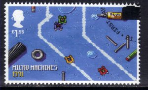 GB 2020 QE2 £1.55 Video Games Micro Machines 1991 Ex Fdc SG 4317 ( B560 )