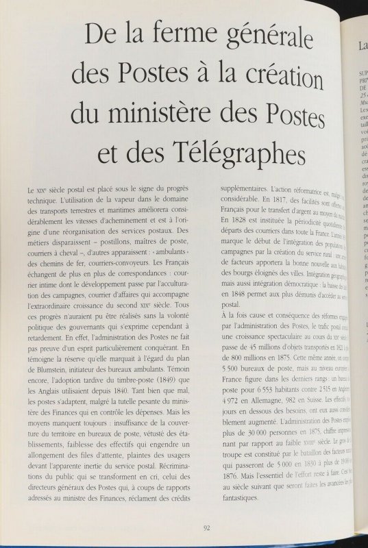 LITERATURE France: Le Patrimoine de la Poste. 
