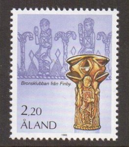 Aland islands  #15  MNH  1986  definitive set  2.20m  archaeology