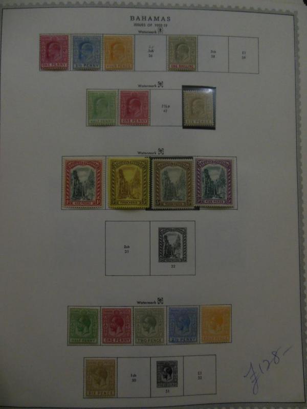 BAHAMAS : Very nice, all Mint, all diff. collection w/many Better. SG Cat £822.