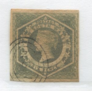 New South Wales QV 1854 6d imperf used