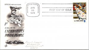 FDC 1973 SC #1498a Artcraft Cachet - US Postal Service - Single - J4739