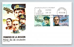 Spain 1980 FDC - Pioneers of Aviation - F13229