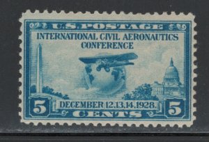 United States 1928 Aeronautics Conference 5c Scott # 650 MH