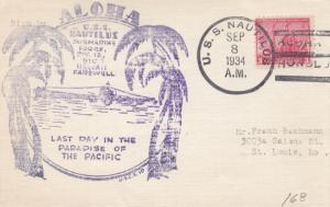 1934, USS Nautilus, Last Day in Hawaii, Back Flap Missing (N434)