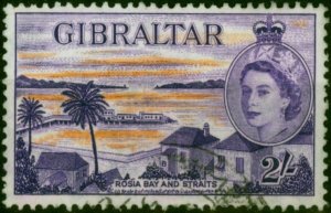 Gibraltar 1953 2s Orange & Reddish Violet SG155 Fine Used