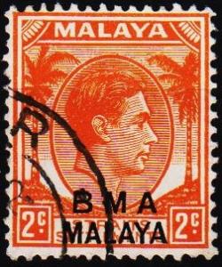 Malaya(BMA) 1945 2c S.G.2a Fine Used