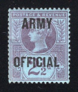 Great Britain 1896 2½p Army - SG# O44 - OG MLH  Cats £50.00 (ref# 239495)