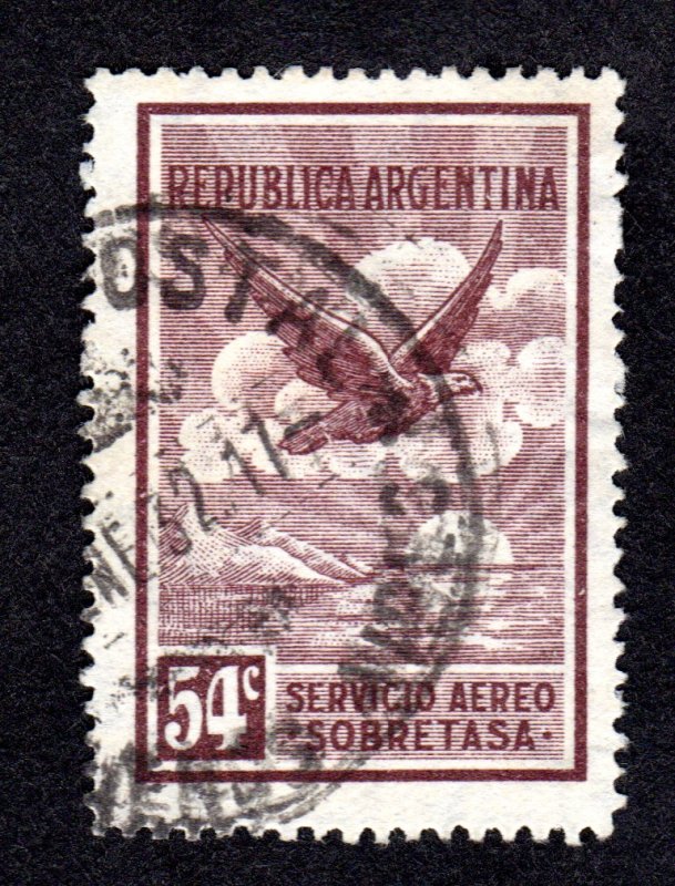 Argentina  Scott # C12  used  CV = $  2.25  Lot 1200505