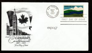 U.S. 1967 FDC Canada EXPO67!