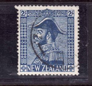 New Zealand-Sc#182-used 2sh blue-KGV-Admiral