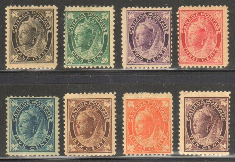 Canada #66 to 73 F-VF MINT Complete set C$1250.00 -- *MAPLE LEAF ISSUE*