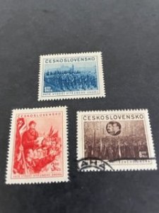 Czechoslovakia sc 576-578 MH+u comp set