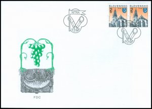 Slovakia 1995 FDC 60 Nitra (Definitive stamp)