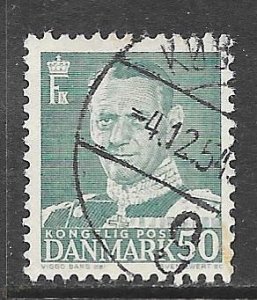 Denmark 336: 50o Frederik IX, used, F-VF