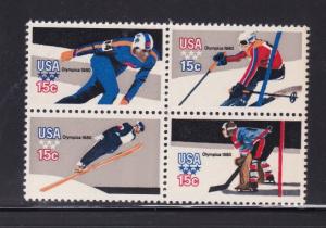 US 1795-1798, MNH Block of 4 - 1980 Winter Olympics