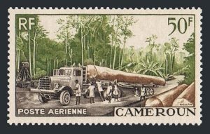Cameroun C34, MNH. Michel 309. Logging 1955. Tree, Truck.