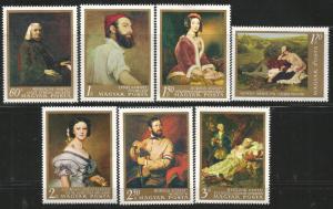 HUNGARY 1820-1826  MNH, PAINTINGS HONORING HUNGARIAN PAINTERS