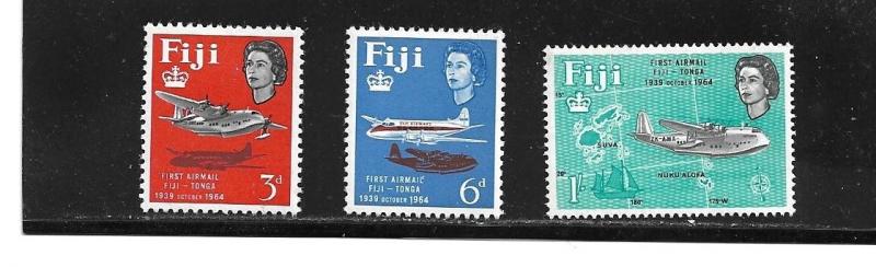 Fiji  Scott#  208-10  MNH