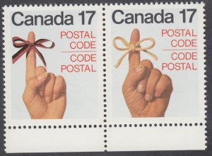 Canada - #816a Postal Code Se-Tenant Pair - MNH