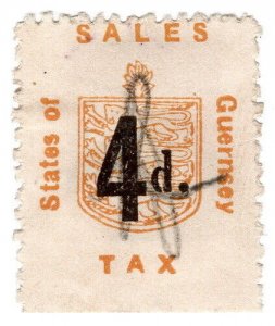 (I.B) Guernsey Revenue : Sales Tax 4d (German Occupation) 