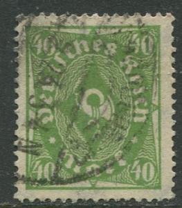 GERMANY. -Scott 193 - Definitives -1922- Used - Wmk 126 - Single 40m Stamp