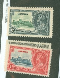Jamaica #109-12 Unused