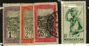 Madagascar #79-80 MH, 107 used, 269 MH