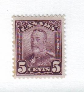 Canada Sc153 1928 5 c violet G V scroll stamp mint 