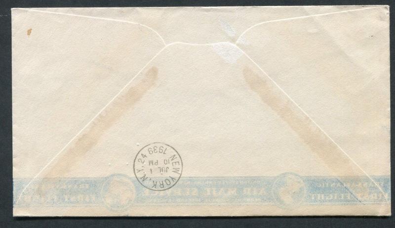 1939 Shediac, New Brunswick CANADA to Newport, RI USA - FFC - Never Sealed