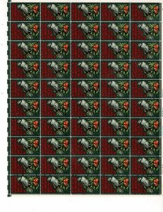 Christmas Partridge 8c US Postage Sheet #1445 VF MNH