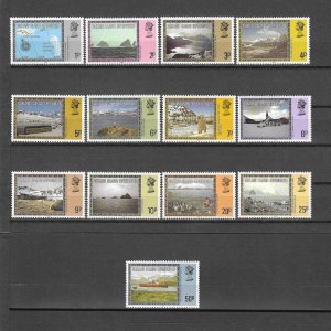 FALKLAND ISLANDS/FALKLAND ISLAND DEPENDENCIES 1980/4 SG 74B/86B MNH