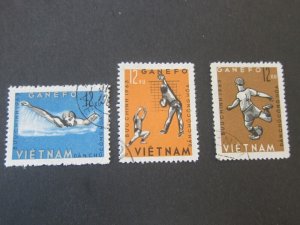 Vietnam 1963 Sc 276-8 FU