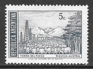 Argentina 988: 5c Tierra del Fuego, single, used, F-VF