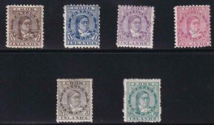 Cook Islands 1893 SC 9-14 MLH 