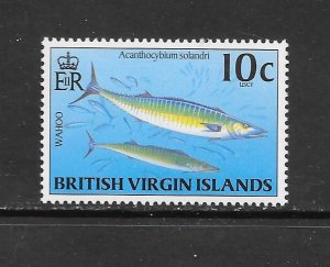 BRITISH VIRGIN ISLANDS #848 WAHOO MNH