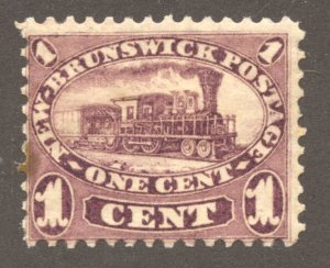 New Brunswick Scott 6 Unused HROG - 1860 1c Locomotive Issue - SCV $42.50