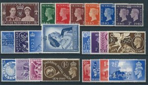 GB 1937-51 GVI Commemoratives Complete (8 Sets) Superb M/N/H Cat £60