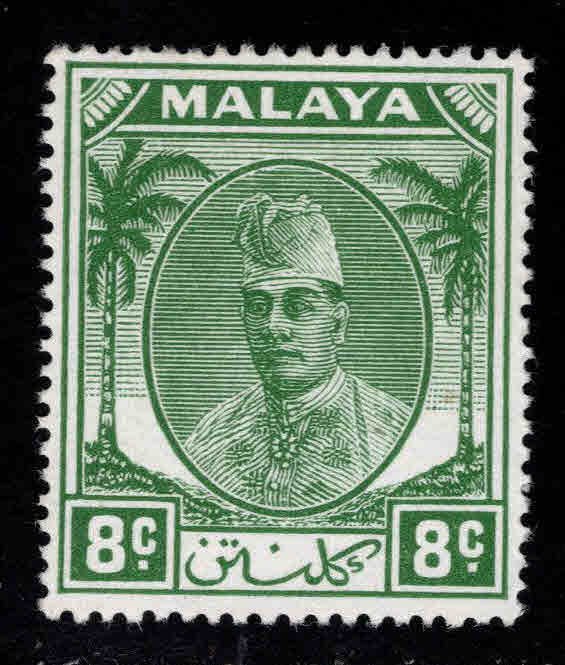 MALAYA Kelantan Scott 66 MH* Sultan Ibrahim stamp