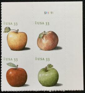 US #4727-4730 MNH Plate Block of 4 Apples SCV $4.00