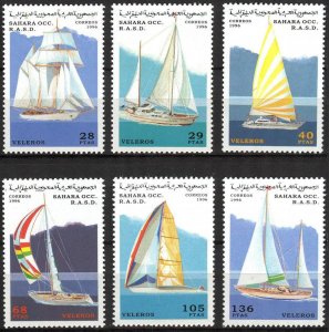 Sahara OCC. R.A.S.D.  1996 Sailing Ships Set of 6 MNH