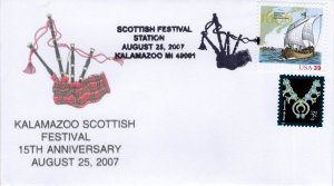 KALAMAZOO SCOTTISH FESTIVAL, BAGPIPES - KALAMAZOO, MI  2007  FDC16885