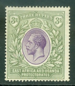 SG 73 East Africa & Uganda protectorate 1921. 3r violet & green. A fresh...