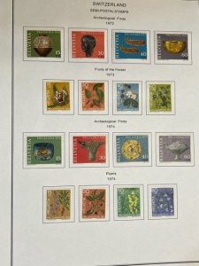 Switzerland collection semi-postals 1970-1979 mostly MH